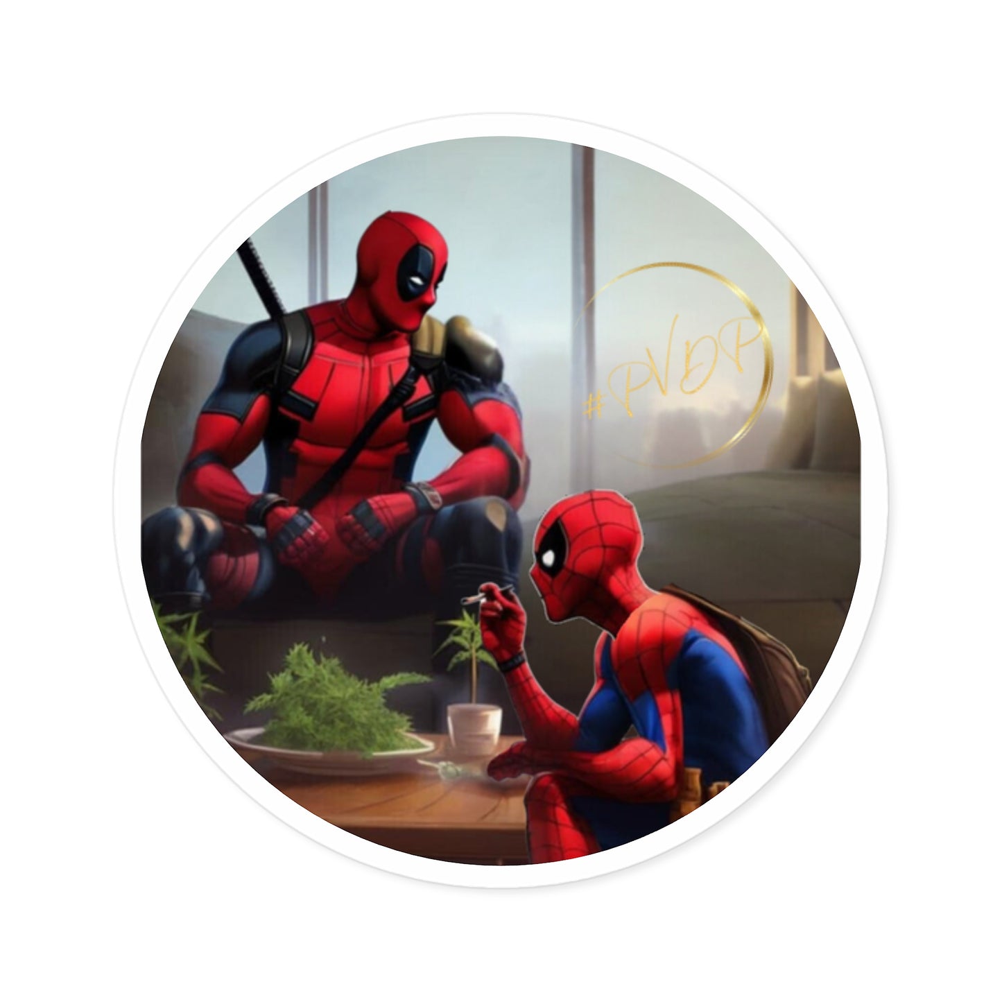Round Stickers, Indoor\Outdoor PVDP