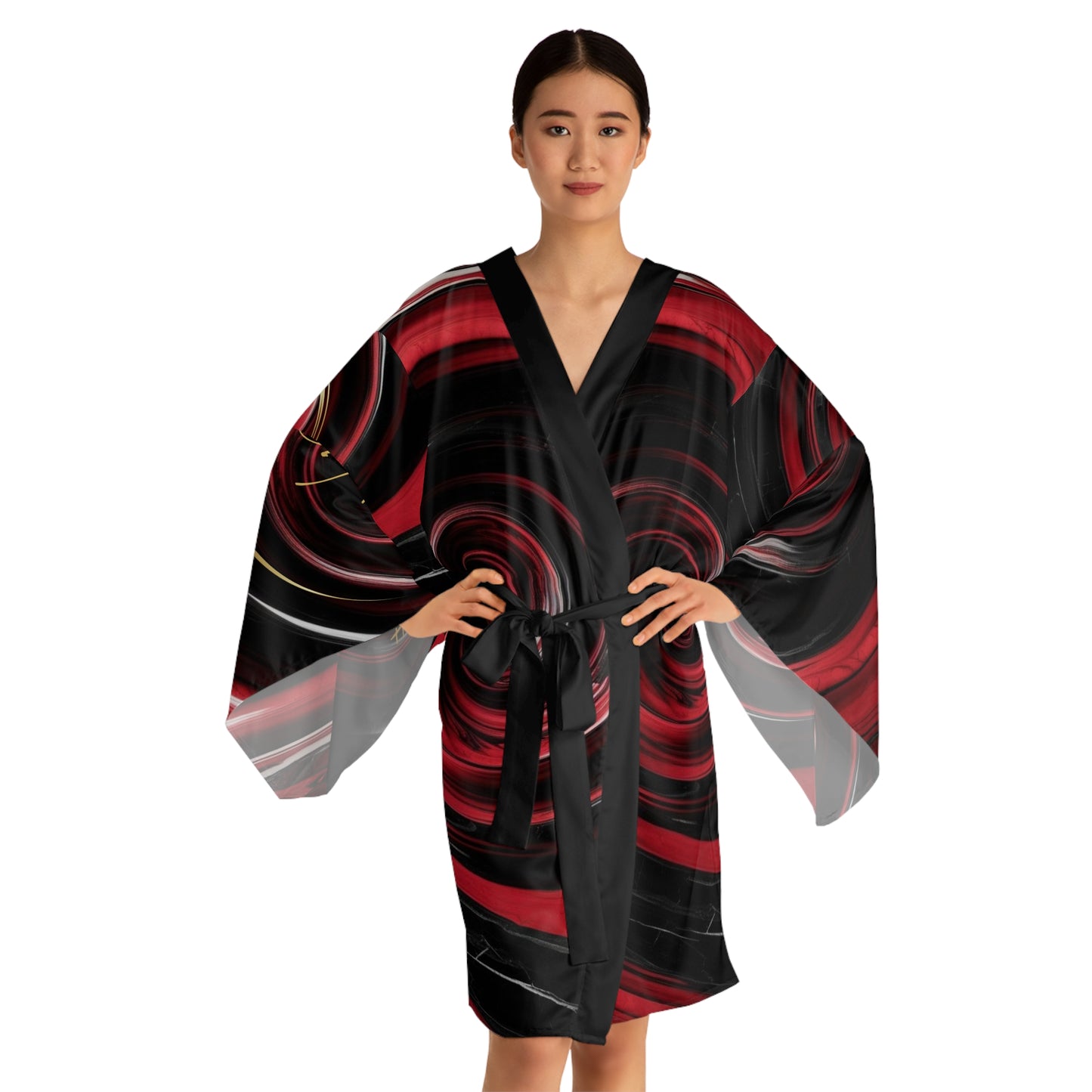 Long Sleeve Kimono Robe (AOP) MY QUEEN