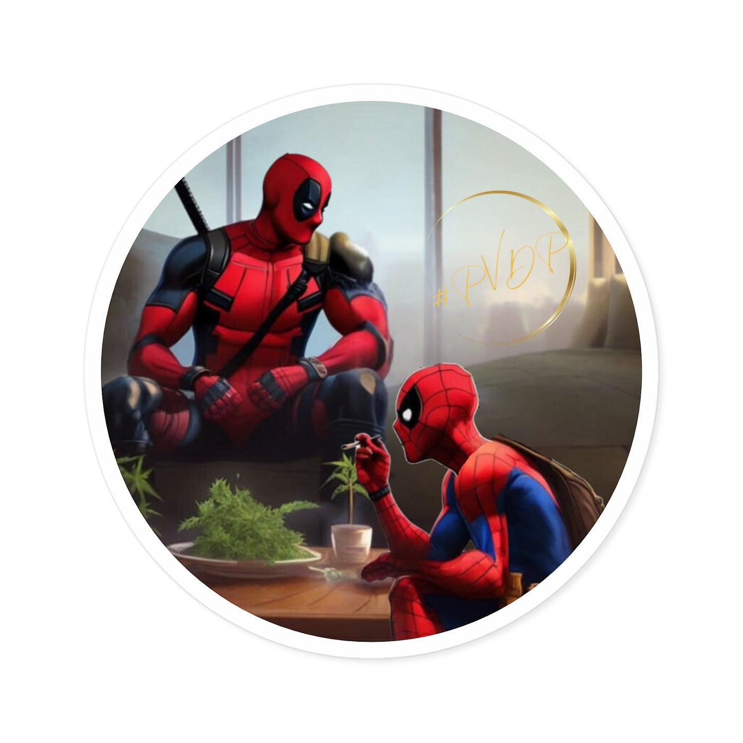 Round Stickers, Indoor\Outdoor PVDP